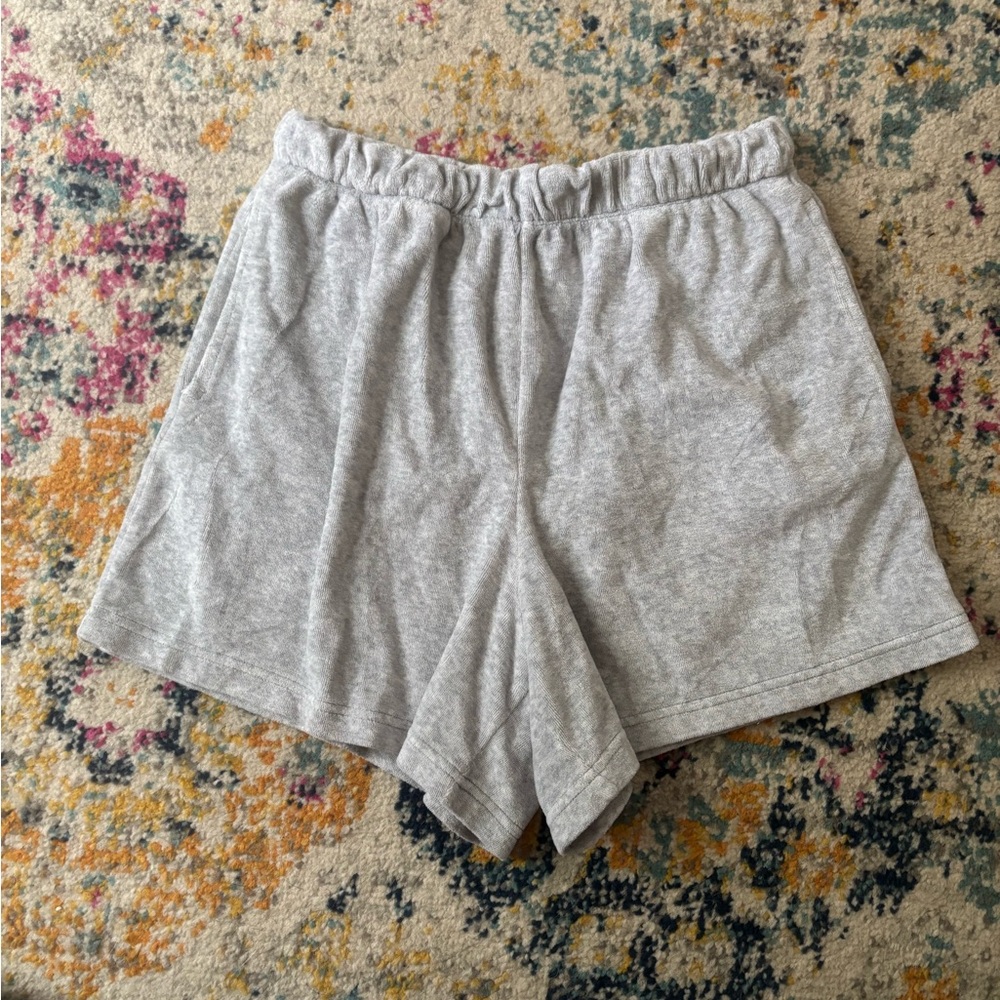 Aerie Fleece Beach Shorts with Elastic Waistband